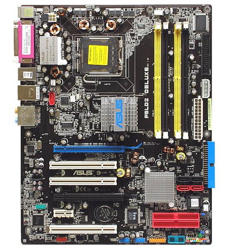ASUS P5LD2 DELUXE - 945P/ICH7R, 2xPCIe x16, DualCh DDR2 667, RAID, ATA133, SATA II, USB2.0, FW, 2xGL - Motherboard - Main image