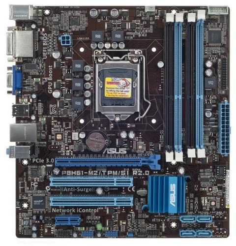ASUS P8H61-M2/TPM/SI R2.0 Hauptbild ASUS P8H61-M2/TPM/SI R2.0 - Motherboard - Hauptbild