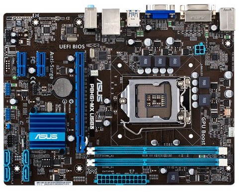 ASUS P8H61-MX USB3/SI - Motherboard - Hauptbild