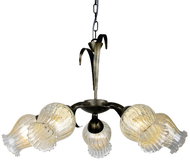 Pendant luminaire Flowers, 5xE27, diameter 63cm - Chandelier