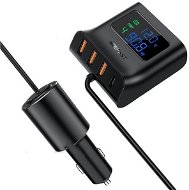 ACEFAST Digital display car HUB charger BLACK - Autós töltő