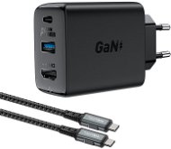 ACEFAST GaN Charger 65 W USB-C + USB-A + HDMI HUB + USB-C Cable Black - Nabíjačka do siete