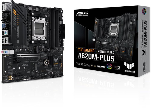 ASUS TUF GAMING A620M-PLUS Main image ASUS TUF GAMING A620M-PLUS - Motherboard - Main image