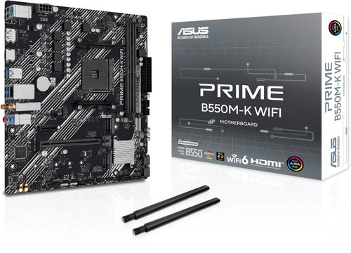 ASUS PRIME B550M-K WIFI - Motherboard - Main image