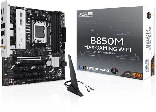 ASUS B850M MAX GAMING WIFI Hauptbild ASUS B850M MAX GAMING WIFI - Motherboard - Hauptbild