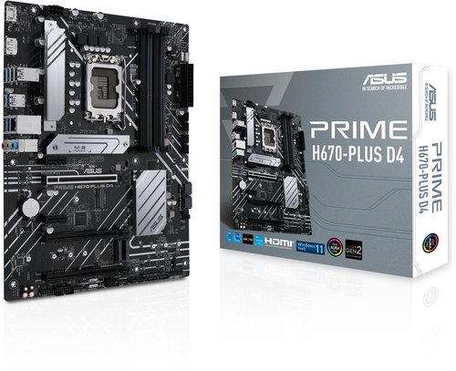 ASUS PRIME H670-PLUS D4 Fő fotó ASUS PRIME H670-PLUS D4 - Alaplap - Fő fotó