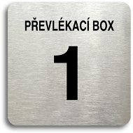 Accept Pictogram "Changing Box XI" (80 × 80mm) (Silver Plate - Black Print without Frame) - Sign
