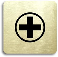 Accept Pictogram "surgery VII" (80 × 80 mm) (gold plate - black print without frame) - Sign