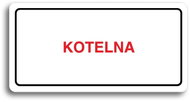 Accept Pictogram "BOILERHOUSE" (160 × 80mm) (White Plate - Colour Print) - Sign