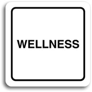 Accept Pictogram "wellness" (80 × 80 mm) (white plate - black print) - Sign