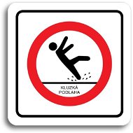 Accept Pictogram "Caution, slippery floor" (80 × 80 mm) (white board - colour print) - Sign