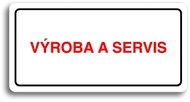 Accept Pictogram "MANUFACTURING AND SERVICE" (160 × 80mm) (White Plate - Colour Print) - Sign