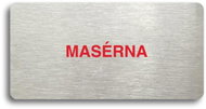 Accept Pictogram MASSAGE (160 × 80mm) (Silver Plate - Colour Print without Frame) - Sign