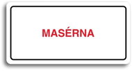 Accept Pictogram MASSAGE (160 × 80mm) (White Plate - Colour Print) - Sign