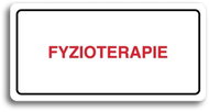 Accept Pictogram PHYSIOTHERAPY (160 × 80mm) (White Plate - Colour Print) - Sign