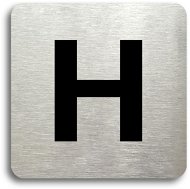Accept Piktogram "hydrant" (80 × 80 mm) (stříbrná tabulka - černý tisk bez rámečku) - Ceduľa