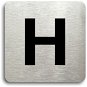 Accept Piktogram „hydrant" (80 × 80 mm) (strieborná tabuľka – čierna tlač bez rámčeka) - Ceduľa