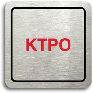 Accept Pictogram "KTPO" (80 × 80mm) (Silver Plate - Colour Print) - Sign