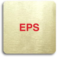 Accept Pictogram "EPS" (80 × 80mm) (Gold Plate - Colour Print without Frame) - Sign