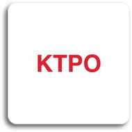 Accept Pictogram "KTPO" (80 × 80mm) (White Plate - Colour Print without Frame) - Sign