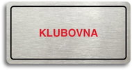 Accept Pictogram CLUB (160 × 80mm) (Silver Plate - Colour Print) - Sign