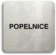 Accept Bin Pictogram (80 × 80mm) (Silver Plate - Black Print without Frame) - Sign