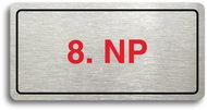 Accept Pictogram "8. NP" (160 × 80mm) (Silver Plate - Colour Print) - Sign