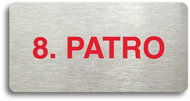Accept Pictogram 8th Floor (160 × 80mm) (Silver Plate - Colour Print without Frame) - Sign
