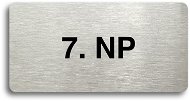 Accept Pictogram "7. NP" (160 × 80mm) (Silver Plate - Black Print without Frame) - Sign