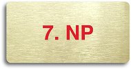 Accept Pictogram "7. NP" (160 × 80mm) (Gold Plate - Colour Print without Frame) - Sign