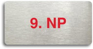 Accept Pictogram "9. NP" (160 × 80mm) (Silver Plate - Colour Print without Frame) - Sign