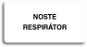 Accept Pictogram WEAR A RESPIRATOR (160 × 80mm) (White Plate - Black Print without Frame) - Sign