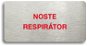 Accept Pictogram WEAR A RESPIRATOR (160 × 80mm) (Silver Plate - Colour Print without Frame) - Sign
