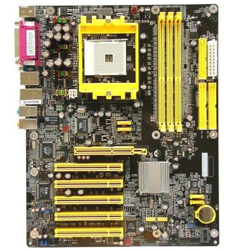 DFI LanParty UT NF3 250Gb - nForce3 250Gb DDR400, AGP 8x, SATA RAID FW GLAN 8ch audio sc754 - Motherboard - Main image