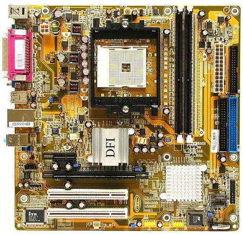 DFI C51G-ML - nForce410/6100 MCP DualChannel DDR400 VGA+PCIe x16 SATA LAN 8ch audio sc754, mATX - Motherboard - Main image
