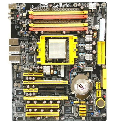 DFI LanParty UT nF4 SLI-DR - nForce4 SLi DualCh DDR400, PCIe x16, SATA II RAID FW 2xGLAN 7.1 audio s - Motherboard - Main image