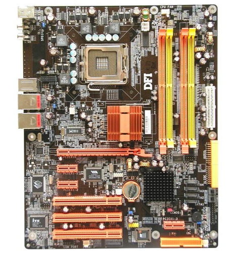DFI LanParty 925X-T2 - 925X/ICH6R DualCh DDR2, PCIe x16, SATA RAID FW 2xGLAN 7.1 audio sc775 + PC Tr - Motherboard - Main image