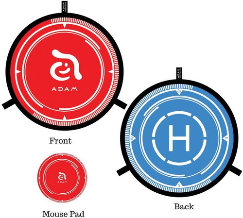 Adam FLEET - landing surface for drones 75cm + 19cm - blue / red - Accessory - Main image