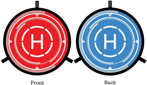 Adam FLEET - landing surface for drones 95cm - blue / red - Accessory - Main image
