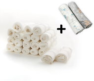 ADELAINE Quality cotton diapers TETRA LUX 70 × 80 cm, 20 + 2 pcs random motif - Cloth Nappies