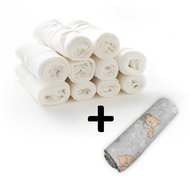 ADELAINE Quality cotton diapers TETRA BASIC 80 × 80 cm, 10 + 1 pc random motif - Cloth Nappies