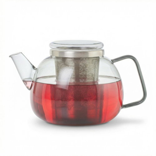 AdHoc Teapot Yuna 1,2 l glass and steel - Tea Kettle - Main image
