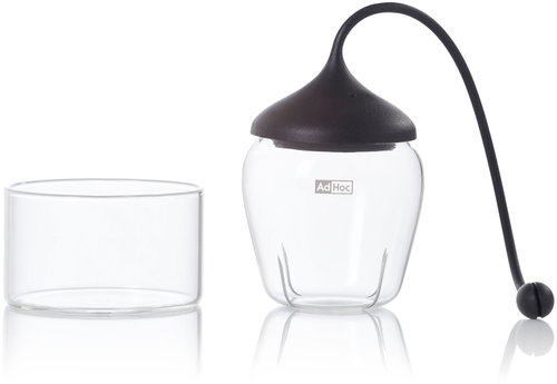 AdHoc Fusion Tea infuser, glass and silicone, clear - Tea Strainer - Main image