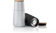 AdHoc Scape Salt or Pepper Mill Plastic – Wood, Black and Silver - Spice Grinder