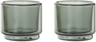AdHoc IMPACT Double-Walled Dark Glass Espresso Cups, 45ml, Set of Two - Glass