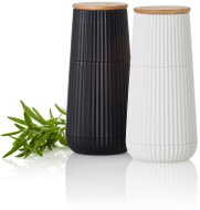 AdHoc Scape Salt and Pepper Mill Set 12.3cm, Black/White - Spice Grinder