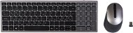 Keyboard and Mouse Set Dell Multi-Device Wireless Combo KM7120W HU - Titan Grey - Set klávesnice a myši