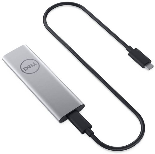 Dell Portable SSD USB-C 250GB silver Main image Dell Portable SSD USB-C 250GB silver - External Hard Drive - Main image
