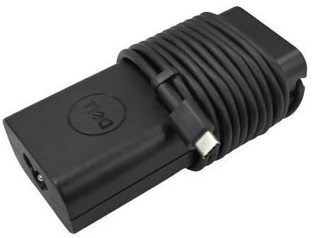 Dell 65W AC Adapter with Power Cord USB-C Main image Dell 65W AC Adapter with Power Cord USB-C - Power Adapter - Main image