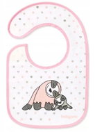 BabyOno bib I Eat And I Grow - seal, pink - Bib